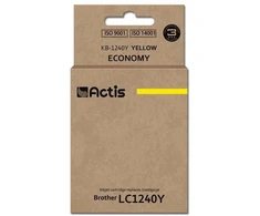 Spausdintuvas „Actis“ KB-1240Y rašalo kasetė (pakeičia „Brother LC1240Y“ / „LC1220Y“; standartinė; 19 ml; geltona)