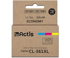 Actis KC-561 rašalas (Canon CL-561XL pakaitalas; Supreme; 18 ml; žydra, purpurinė, geltona). Spausdina 60 % daugiau nei OEM.