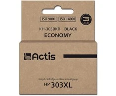 Rašalo kasetė - Actis KH-303BKR HP 303XL Juodas