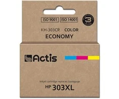 Rašalo Kasetė - Actis KH-303CR Pakeitimas HP 303XL 18ml 415 puslapių Spalvota