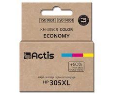 Rašalo Kasetė - Actis KH-305CR, Derantis Standartinė Išeiga, Žydras, Rausvai Raudona, Geltona
