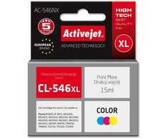 Activejet AC-546NX Spausdintuvas Ink for Canon, Pakaitinis Canon CL-546XL; Aukščiausias; 15 ml; spalva, žalsvai mėlyna, rausvai raudona, geltona