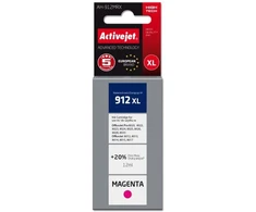 „Activejet AH-912MRX“ rašalas (pakeitimas HP 912XL 3YL82AE; Premium; 990 puslapių; 12 ml, purpurinė)