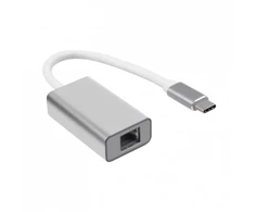 Adapteris LAN / USB-C, sidabro sp.