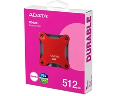 Ausinės ADATA SSD SD620 512GB, raudonas
