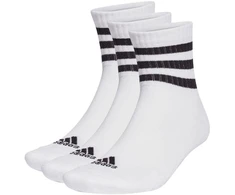 Adidas 3 dryžučių sutvirtintos sportinės vidutinio aukščio kojinės, 3 poros, HT3456