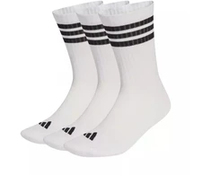 Adidas 3 Dryžuotos Sustiprintos Sportinės Kojinės, 3 poros, baltos ir juodos JZ0532