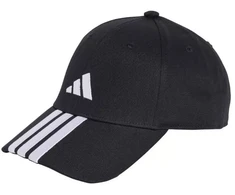 adidas 3 juostelių beisbolo kepuraitė su nauju logotipu, juoda JG1072