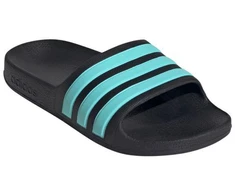 Adidas Adilette Aqua Slides vaikiškos šlepetės juodos ir mėlynos JS2497
