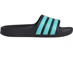 Adidas Adilette Aqua Slides vaikiškos šlepetės juodos ir mėlynos JS2497