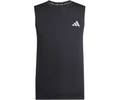 adidas Bėgimo pagrindiniai vyriški marškinėliai juodi KB5969
