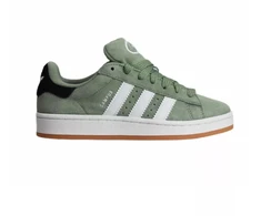 Adidas Campus 00s Sidabro žalia/Debesų balta moteriški jaunimo sportiniai bateliai - JI0283