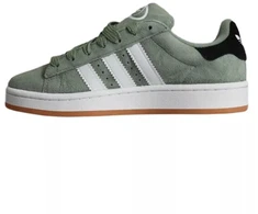 Adidas Campus 00s Sidabro žalia/Debesų balta moteriški jaunimo sportiniai bateliai - JI0283