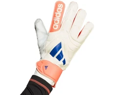 adidas Copa Glove Club futbolo vartininko pirštinės, baltos ir oranžinės JN5339