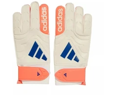 adidas Copa Glove Club futbolo vartininko pirštinės, baltos ir oranžinės JN5339