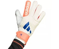 adidas Copa Glove Club futbolo vartininko pirštinės, baltos ir oranžinės JN5339