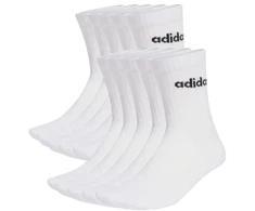 Adidas Cushioned Linear Crew kojinės, 10 porų, baltos, KF9091