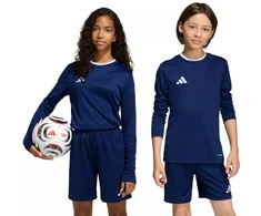 adidas Entrada 26 ilgomis rankovėmis marškinėliai tamsiai mėlyni KF5877