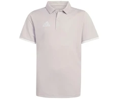 adidas Entrada 26 Polo šviesiai pilki vaikiški marškinėliai JZ6628