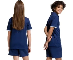 adidas Entrada 26 Polo vaikiški marškinėliai, tamsiai mėlynos, JZ6627