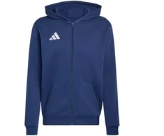 adidas Entrada 26 Vaikiškas džemperis su gobtuvu ir pilnu užtrauktuku Tamsiai mėlynos KH1784
