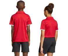 adidas Entrada 26 vaikiški raudoni Polo marškinėliai JZ6626