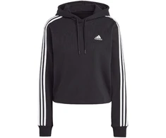 adidas Essentials 3-Stripes French Terry sutrumpintas bliuzonas su gobtuvu moterims IC8767