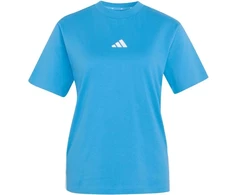 adidas Essentials 3-Stripes medvilniniai moteriški marškinėliai, šviesiai mėlyni, KC5197