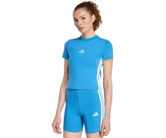 adidas Essentials 3-Stripes Slim Baby stiliaus marškinėliai, šviesiai mėlyni KD2341