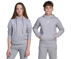 adidas Essentials bliuzonas su gobtuvu vaikams, pilkas JV9995