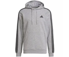 Adidas Essentials flisinis džemperis su kapišonu ir 3 juostelėmis M GK9084