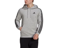 Adidas Essentials flisinis džemperis su kapišonu ir 3 juostelėmis M GK9084