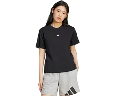 adidas Essentials marškinėliai su mažu logotipu iš medvilnės, moteriški, JC5943