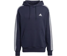 Adidas Essentials prancūziško frotė džemperis su gobtuvu 3 juostelės, M, IC0436