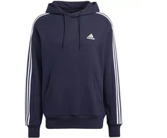 Adidas Essentials prancūziško frotė džemperis su gobtuvu 3 juostelės, M, IC0436