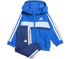 adidas Essentials Tiberio 3 Dryžuotas Fleece Sportinis Kostiumas Vaikams Mėlynas KC6004