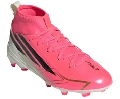 Adidas F50 Hyperfast League Mid FG vaikiški futbolo bateliai, rožiniai KK1315