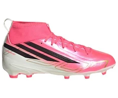 Adidas F50 Hyperfast League Mid FG vaikiški futbolo bateliai, rožiniai KK1315
