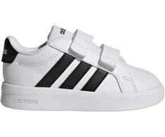 Adidas Grand Court 3.0 vaikiški bateliai, balti, HP3534