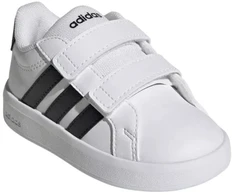Adidas Grand Court 3.0 vaikiški bateliai, balti, HP3534