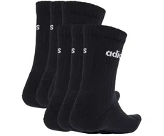 adidas Linijinės Vidutinio Aukščio Kojinės su Amortizacija, 6 poros, juodos JL6094
