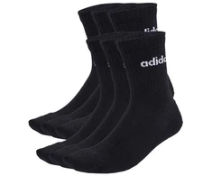 adidas Linijinės Vidutinio Aukščio Kojinės su Amortizacija, 6 poros, juodos JL6094