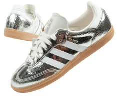 Adidas moteriški sportiniai bateliai Samba OG sidabriniai madingi odiniai kedai
