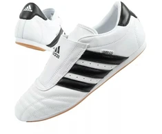 Adidas moteriški Taekwondo sportiniai bateliai, balti, odiniai, įsispiriami