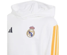 „adidas Real Madrid“ vaikiškas džemperis su gobtuvu, baltas, KG2953