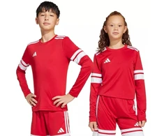 adidas Squadra 25 Vaikiškas džersis ilgomis rankovėmis, raudonas ir baltas JJ0041