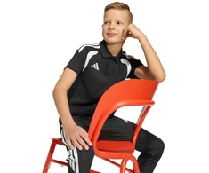 adidas Tiro 26 League polo marškinėliai vaikams, juodi, KF3407