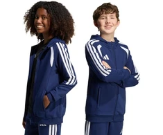 adidas Tiro 26 League sportinis džemperis su užtrauktuku vaikams, tamsiai mėlynas KF3322