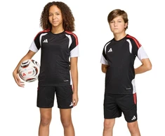adidas Tiro 26 Varžybų treniruočių marškinėliai vaikams Juodi KA7607
