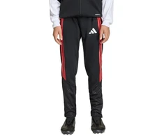 adidas Tiro 26 varžybų treniruočių vaikiškos kelnės juodos ir raudonos KA5136